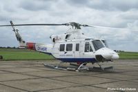 Bell 412EP OY-HSR seen at Norwich Airport 2007.  Photo  Paul Dubois Collection