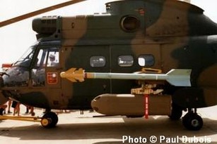 Puma 177 XTP-1 Beta attack helicopter seen at AFB Pietersburg 1990.