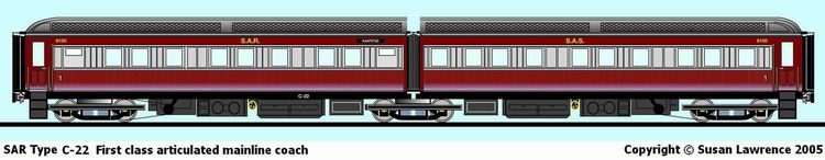 SAR Type C-22 1st class articulated mainline coach