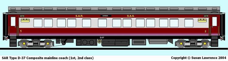 SAR Type D-37 Composite mainline coach (1st,2nd class)