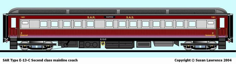 SAR Type E-13-C Second class mainline coach