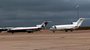 Two different models of the Boeing 727, Freedom Air, Polokwane Airport - 21-09-2006 - Richard Gillatt