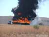 Petrol tanker on fire after one of its rear tyres overheated Photo - Frank Zeiler 2007