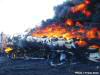 Petrol tanker on fire after one of its rear tyres overheated Photo - Frank Zeiler 2007