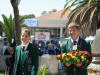 Victoria Park High School wreath layers arriving. Aloe White Ensign Shellhole, Walmer, Port Elizabeth. Remembrance Day - 11th November 2007