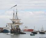 Götheborg Replica Tall Sailing Ship with various other vessels