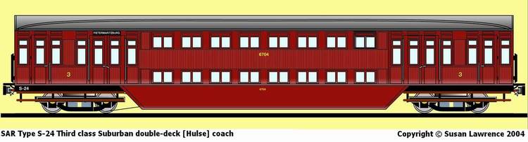 SAR Type S-24 Third class Suburban double-deck [Hulse] coach 