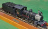 SAR Class 8x steam locomotive made from a modified Freesia model by Bruce Green